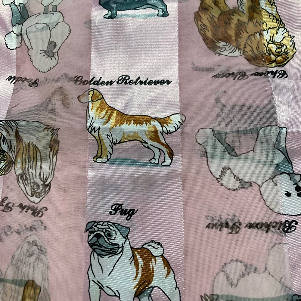 Pink Dog Scarf Pug Boxer Dachshund Poodle Golden Retriever Bichon Shih Tzu Boxer